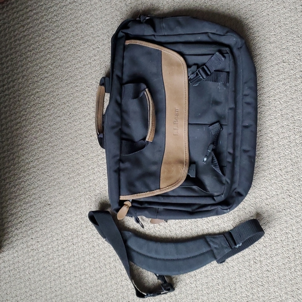 LL Bean work bag with shoulder strap